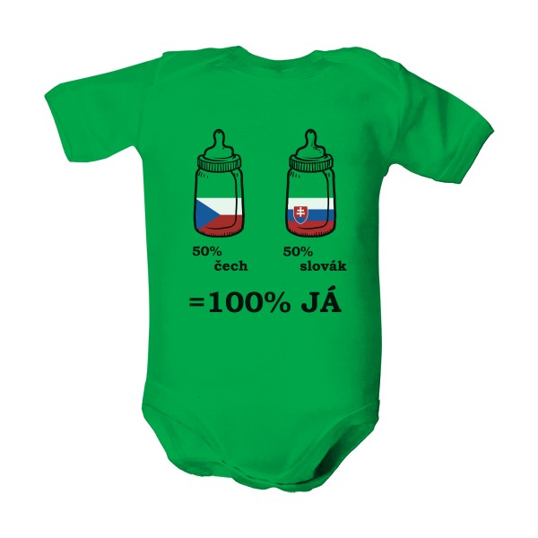 Dětské body  s potiskem 100% já