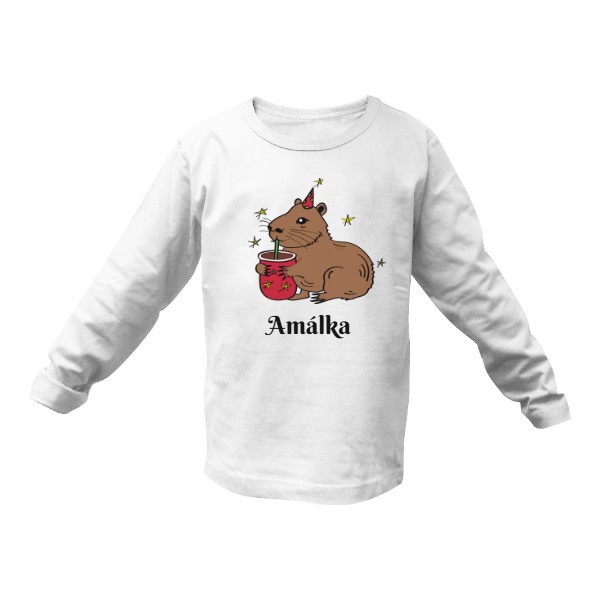 T-shirt Capybara christmas