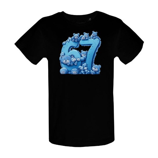 T-shirt six seven blue teddy